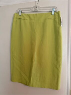 DKNY Lime Green Pencil Skirt - Tailored Workwear